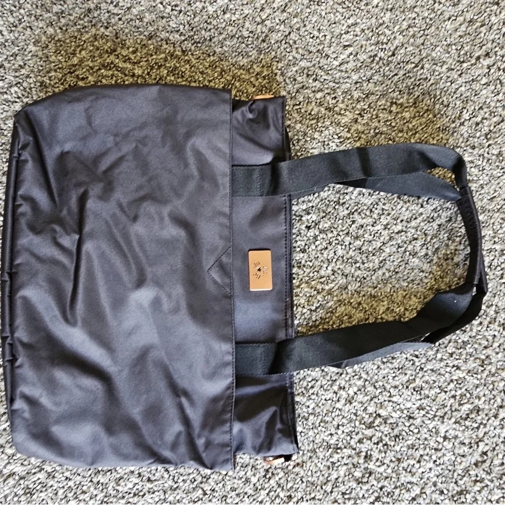 JuJuBe Black Nylon Tote Bag with Shoulder Straps